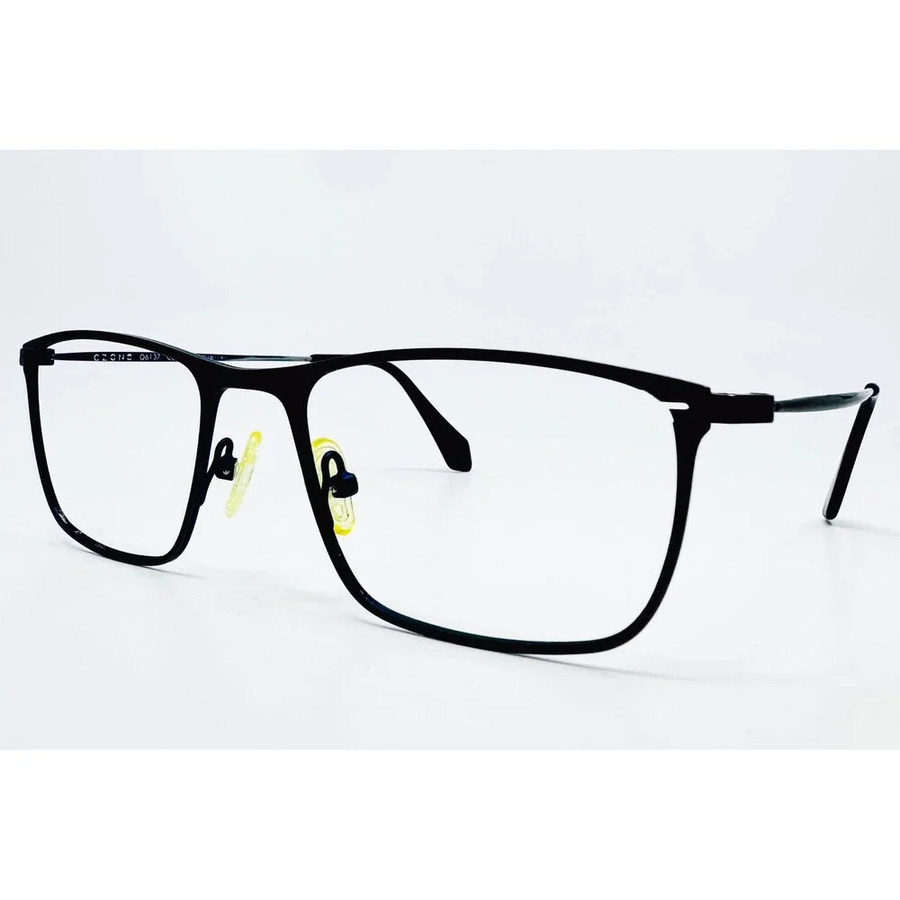 Czone Eyeglasses Mens Black Q6137 Col.80 Square Full Rim 50-18-140